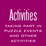 Taking part in puzzle events and other activities